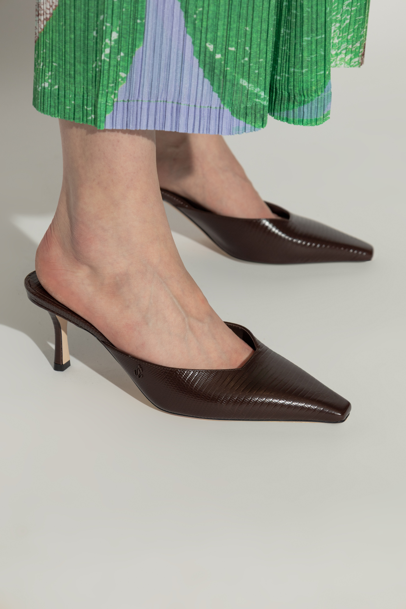 JIMMY CHOO ウィウィ65エンホスハンフス VIVI65CWN COFFEE Jimmy Choo Heeled mules Vivi | Women's Shoes | Vitkac